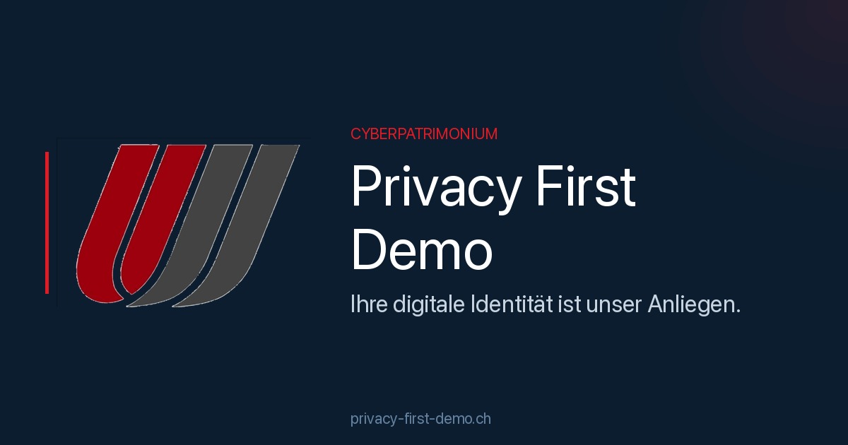 Privacy First Demo – Ihre digitale Identität ist unser Anliegen